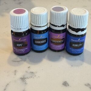 YOUNG LIVING ESSENTIAL OILS BUNDLE OF 4 HUMILITY, FORGIVENESS, SURRENDER, HOPE